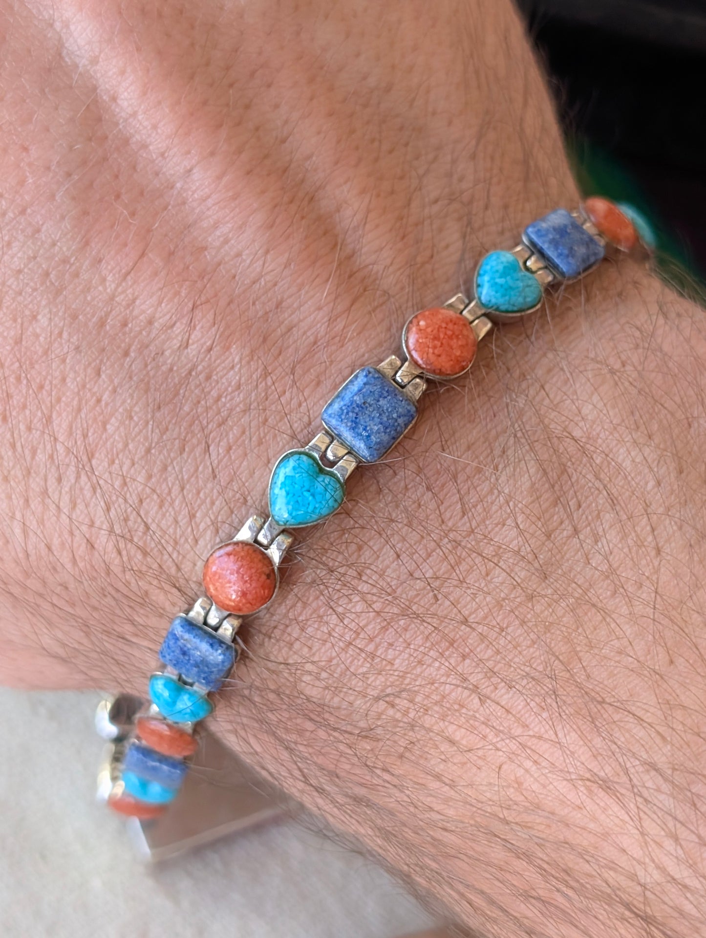 Carolyn Pollack Sterling Inlaid Shape Bracelet for Tannaz