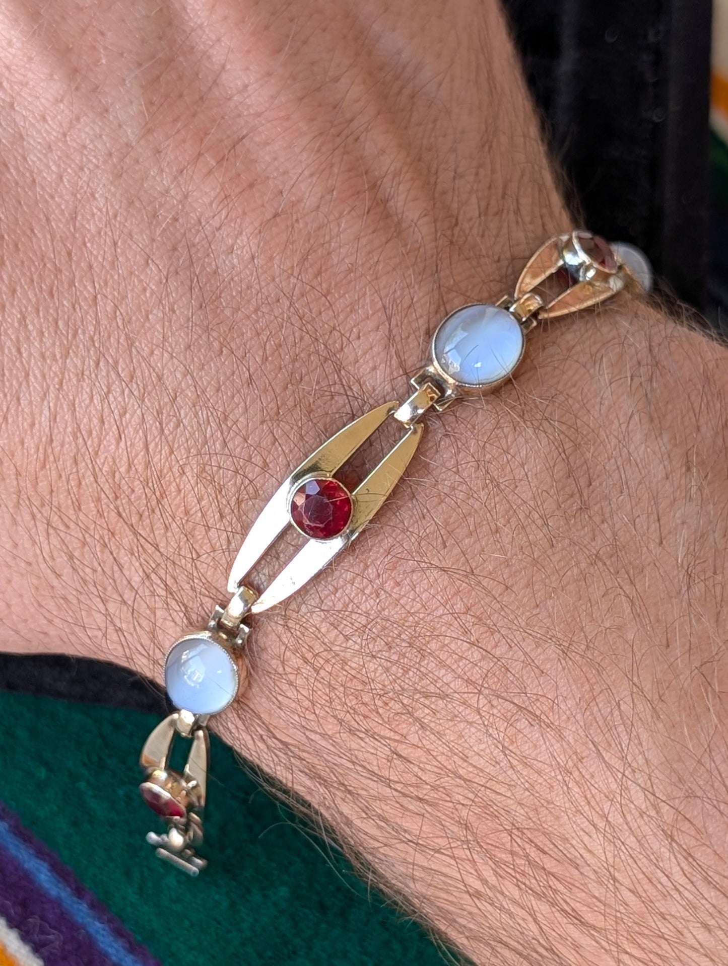 Vintage Symmetallic Sterling Moonglow Bracelet for Tannaz