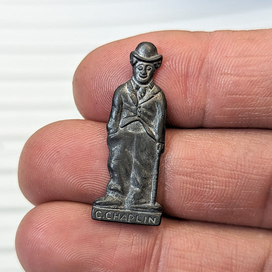 1900s Spelter Charlie Chaplin Button