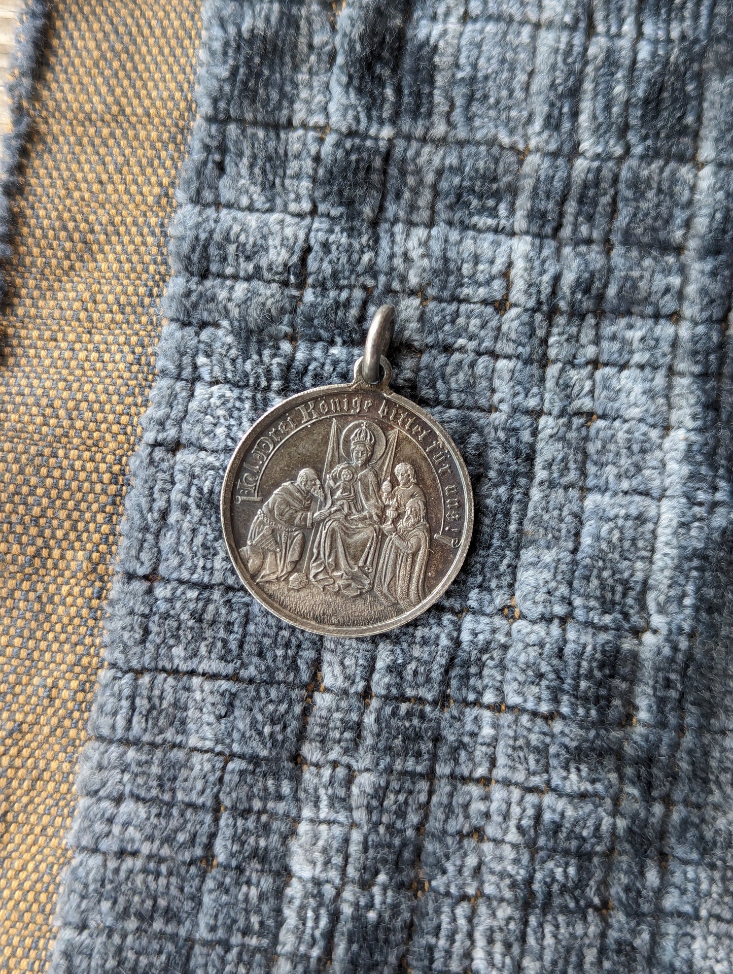 Antique 800 Silver Drei Könige Medal