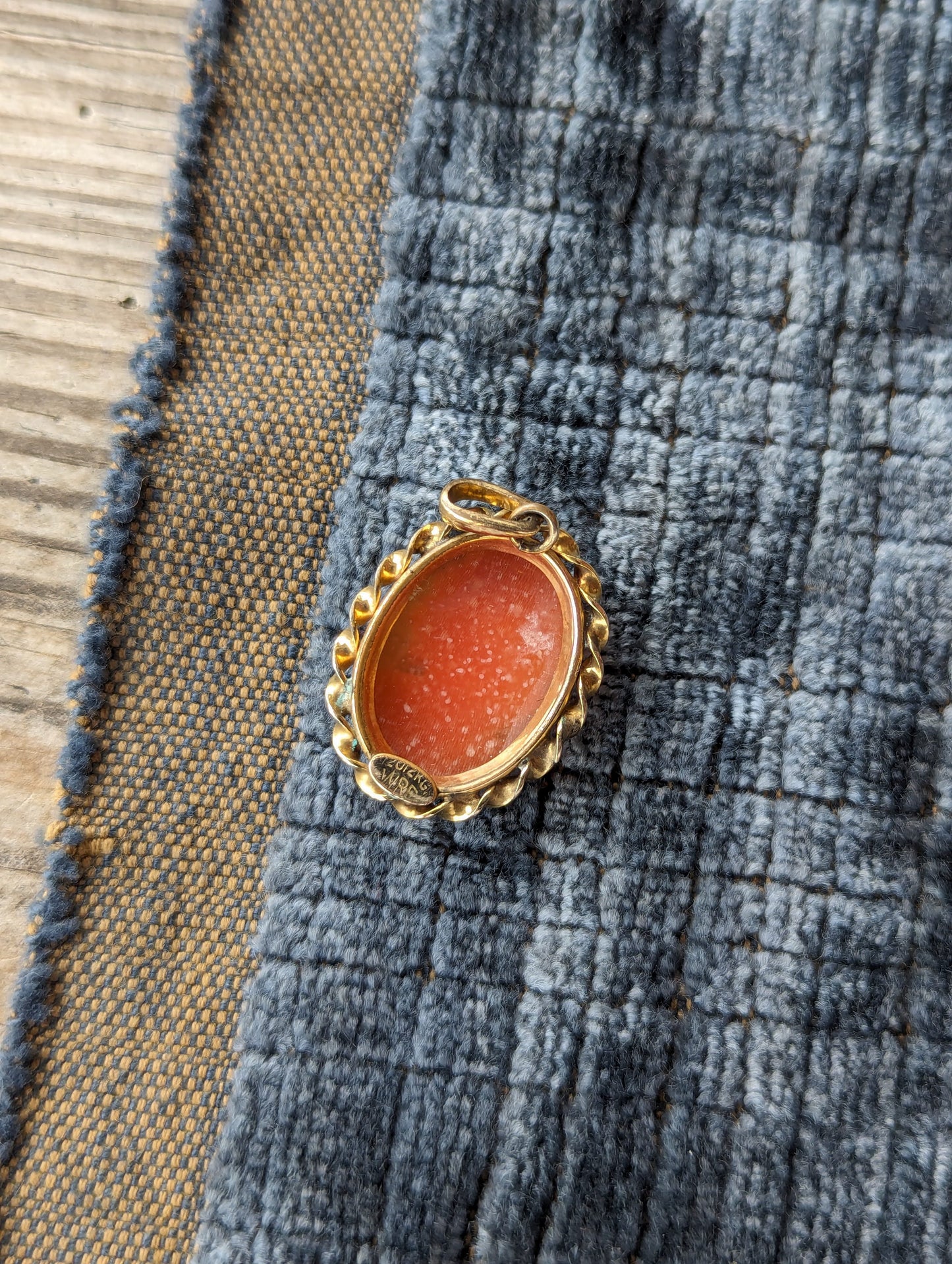 1950s GF Shell Cameo Pendant