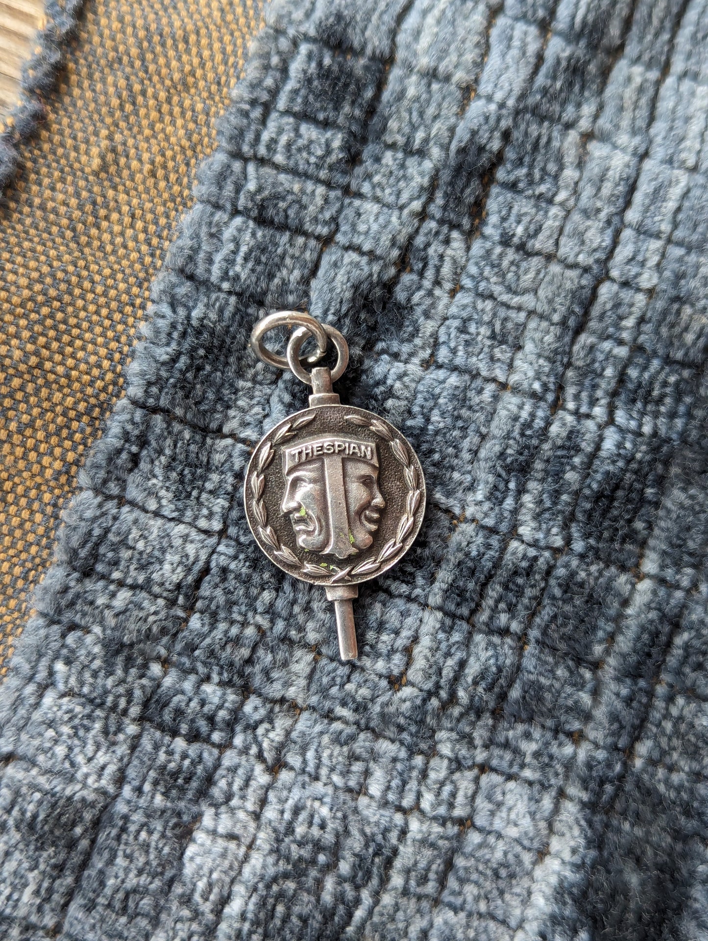 60s Sterling Thespian Society Pendant