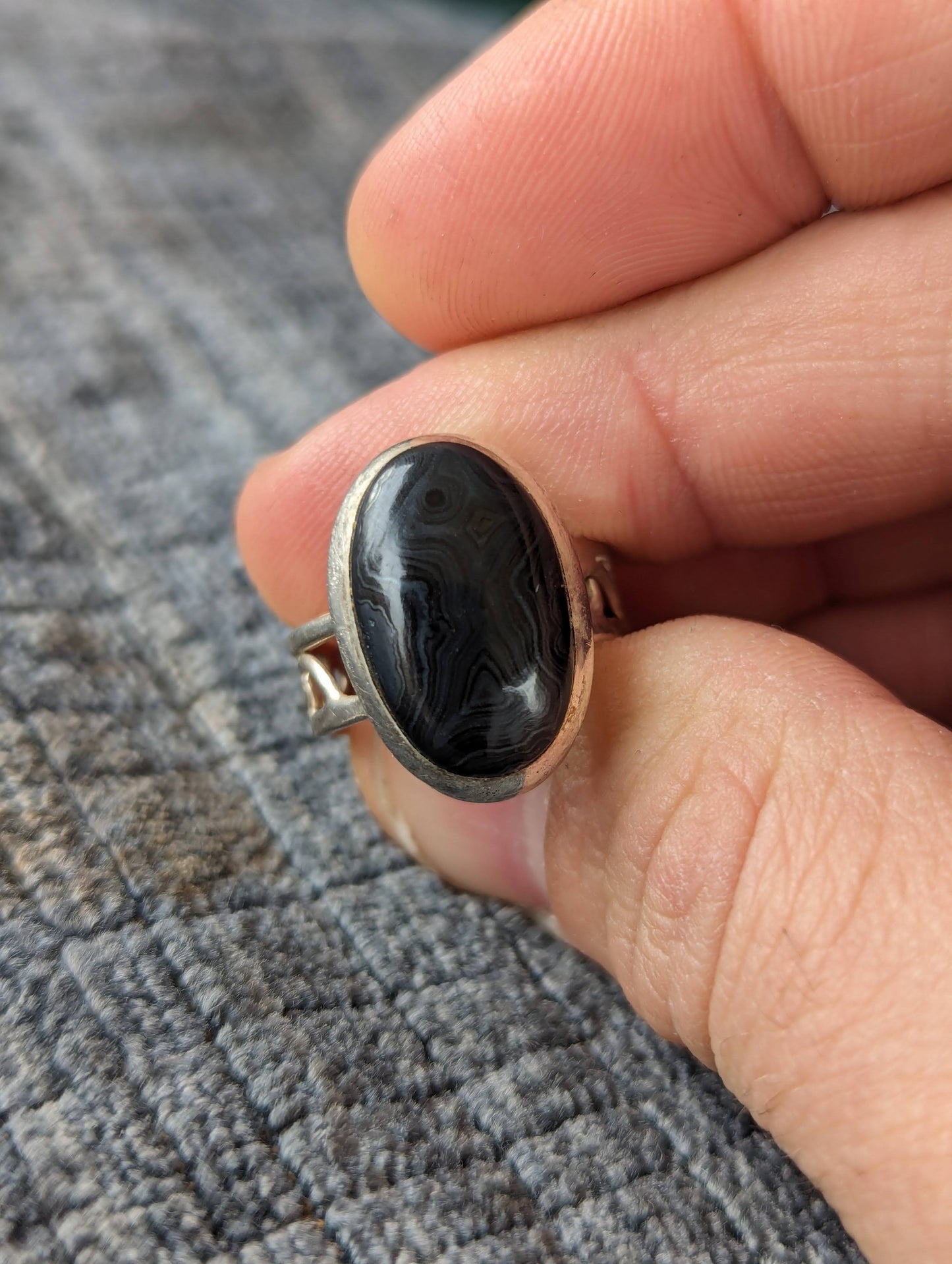 Sterling Bali Ironstone Ring