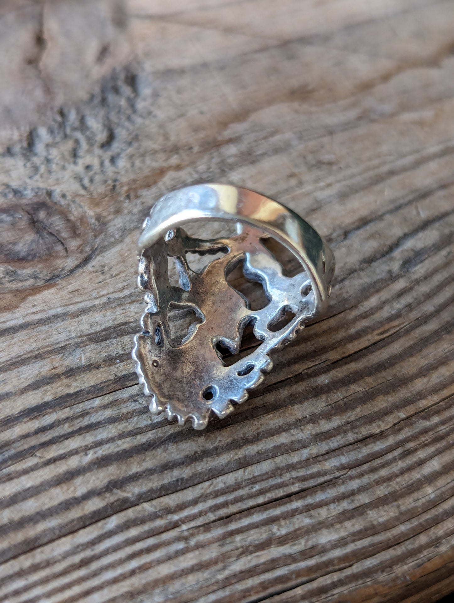 Sterling Brutalist Ring