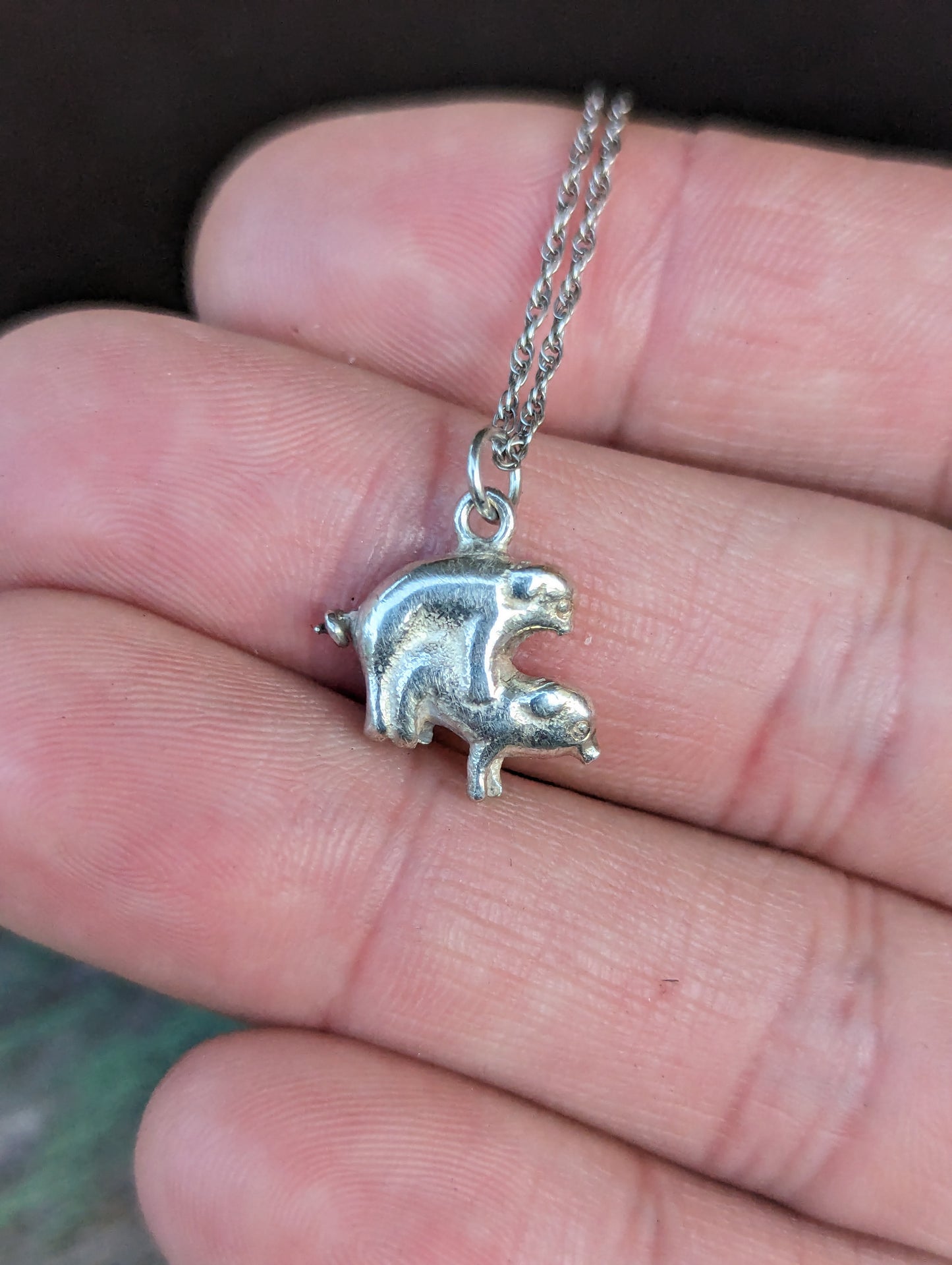 50s-60s Sterling Porkin' Pigs Risqué Charm/Pendant