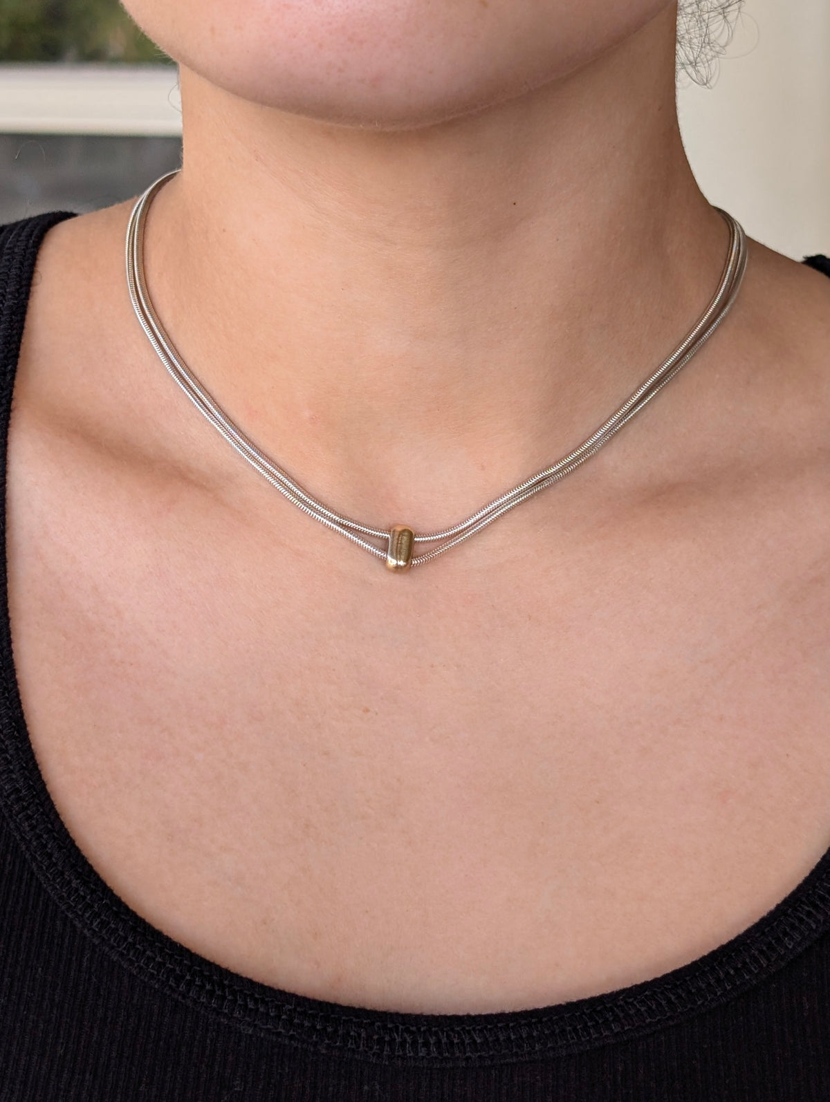 Sterling 14k Slide Snake Chain Necklace for Liz